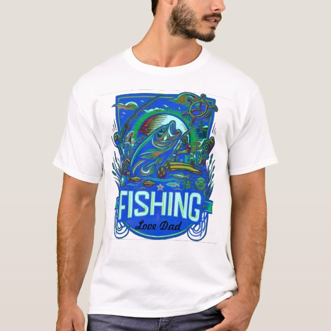 Camiseta de pesca personalizada (Anverso)