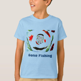 Camiseta "De pesca" Pez divertido