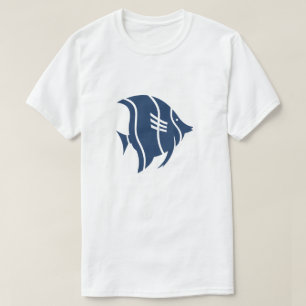 Camiseta de pescado azul