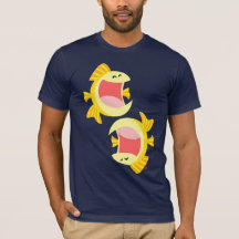 Camiseta de pescado de dos Personalizados