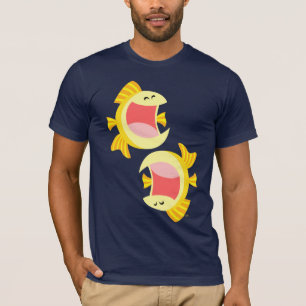 Camiseta de pescado de dos Personalizados