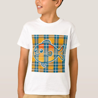 Camiseta de pescado de Tartán