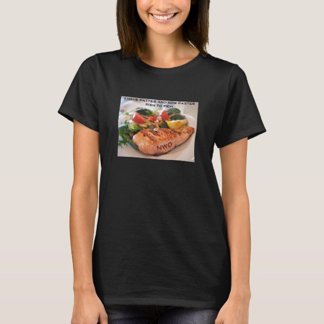Camiseta de pescado más rápido (oscuro) (Anverso)
