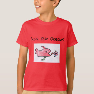 camiseta de pescado para niños