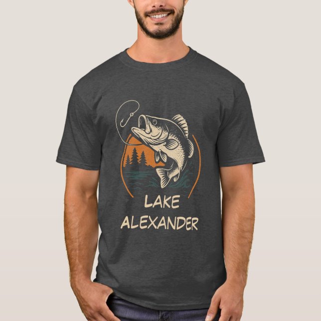 Camiseta de pescador al aire libre Personalizado L (Anverso)