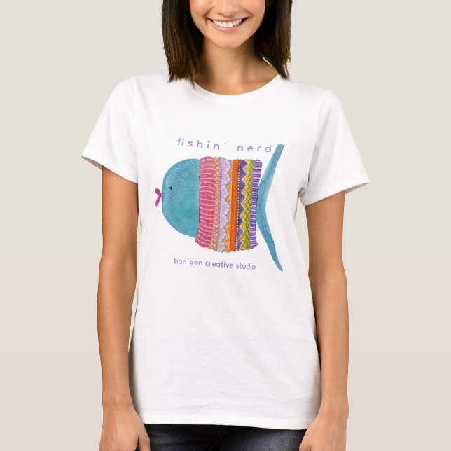 Camiseta de Pescador Friki (Anverso)