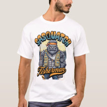Camiseta de pescador Sasquatch