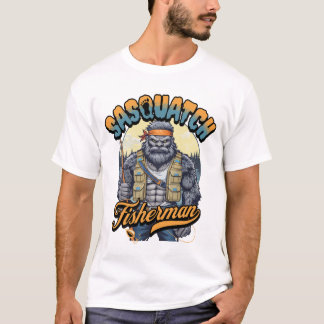 Camiseta de pescador Sasquatch