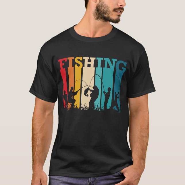 Camiseta de pescadores de hombres de época - negro (Anverso)
