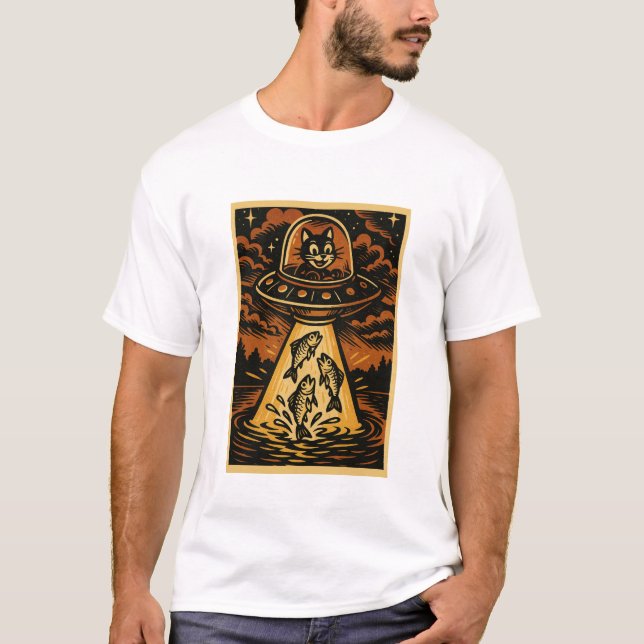 Camiseta de Pescar Gatos (Anverso)
