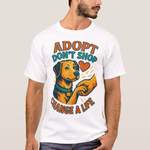 Camiseta de Pet Adopt Love