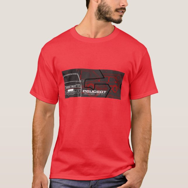 Camiseta de Peugeot 205 GTI (Anverso)