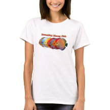 Camiseta de pez disco hermoso
