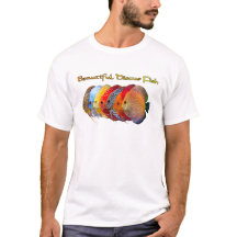 Camiseta de pez disco hermoso