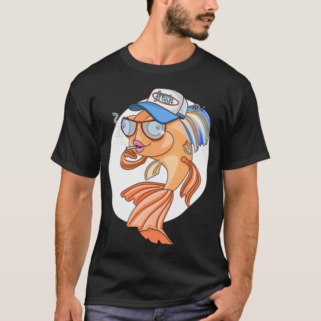 Camiseta de pez fresco (Anverso)
