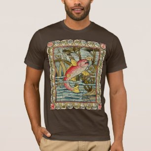 camiseta de pez mosaico