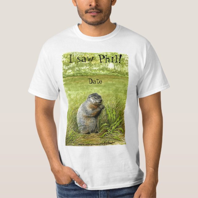 Camiseta de Phil del día de la marmota (Anverso)