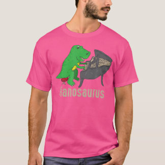 Camiseta de piano Pianosaurus Dinosaurio Percusión
