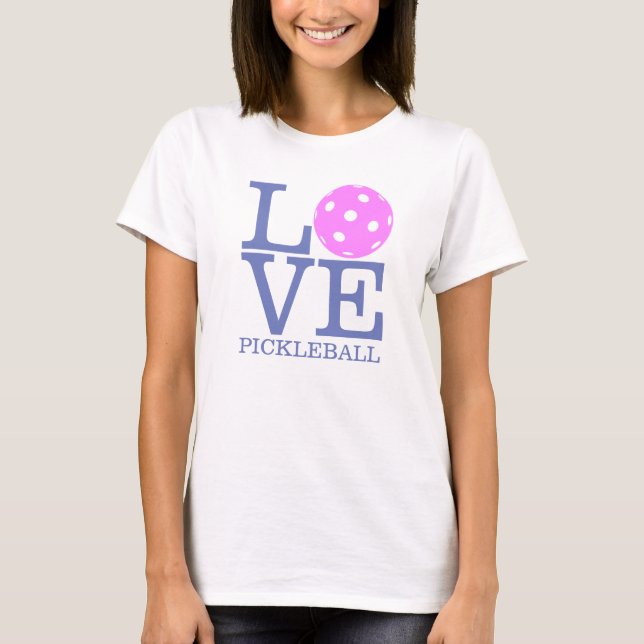Camiseta de Pickleball de las mujeres: "AMOR" (Anverso)