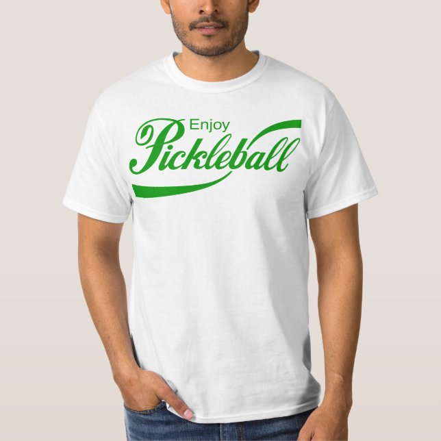 Camiseta de Pickleball de los hombres: "Goce de (Anverso)