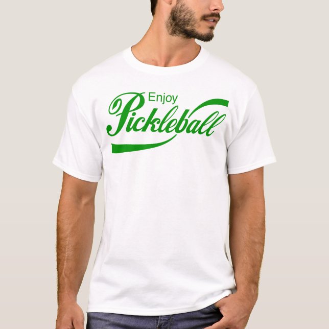Camiseta de Pickleball de los hombres: "Goce de (Anverso)