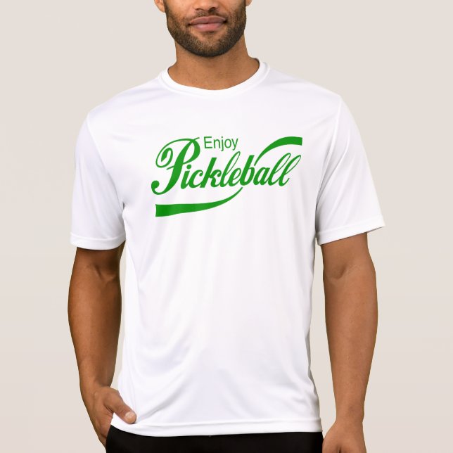 Camiseta de Pickleball de los hombres: "Goce de (Anverso)