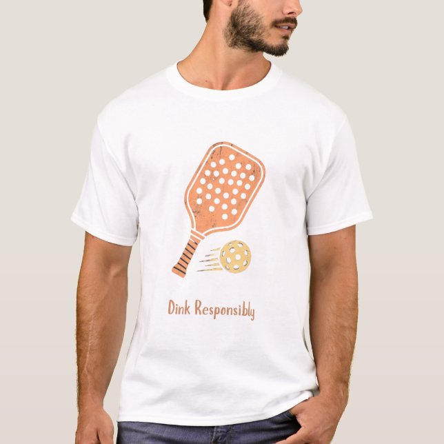 Camiseta de Pickleball 'Dink Responsibly' | Divert (Anverso)