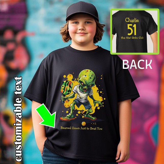 Camiseta de pickleball extraterrestre divertida (Funny alien pickleball t shirt)