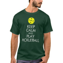 Camiseta de Pickleball: Guarde la calma y el juego