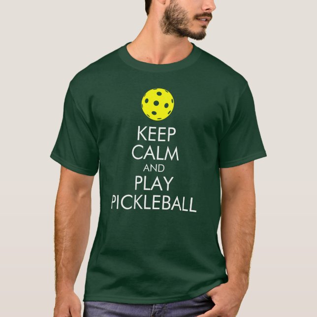Camiseta de Pickleball: Guarde la calma y el juego (Anverso)