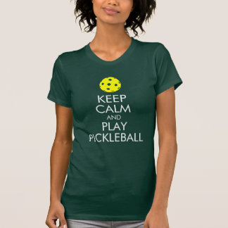 Camiseta de Pickleball: Guarde la calma y el juego