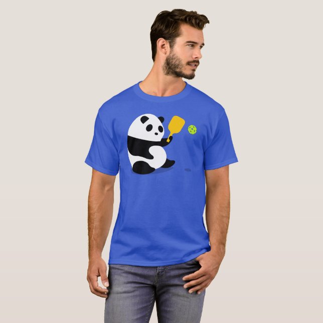 Camiseta de Pickleball: "Panda de Pickleball " (Anverso completo)