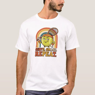Camiseta de Pickleball Serve Smash Repeat