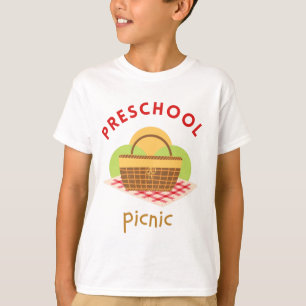 Camiseta de picnic para niños de preescolar