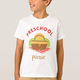 Camiseta de picnic para niños de preescolar