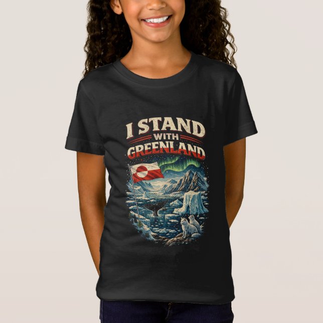 Camiseta De pie con Groenlandia (Anverso)