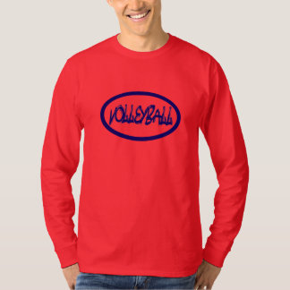 Camiseta De pie en el Tee de Larga Manga de los Hombres de