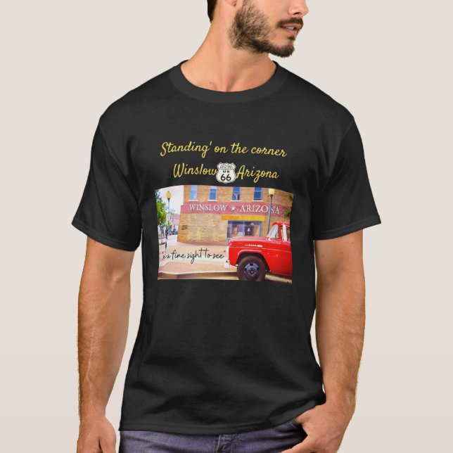 Camiseta de pie en la esquina winslow arizona (Anverso)
