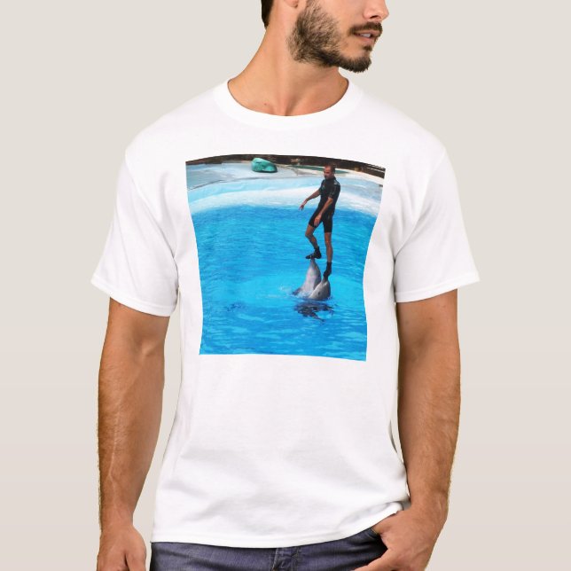 Camiseta De pie sobre delfines (Anverso)