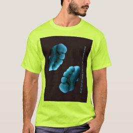 Camiseta de pies azules