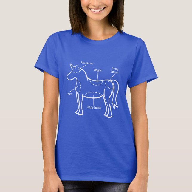 Camiseta de piezas de unicornio (Anverso)