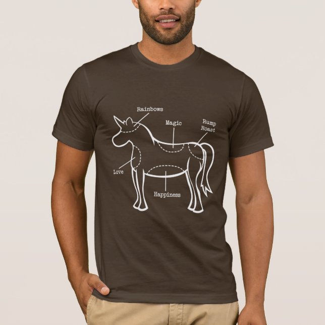 Camiseta de piezas de unicornio (Anverso)