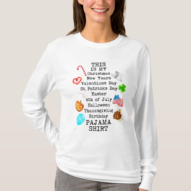 Camiseta de pijama de Celebración Definitiva Multi (Anverso)