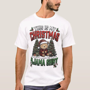 Camiseta de pijama de Navidad Cute Vintage Holiday