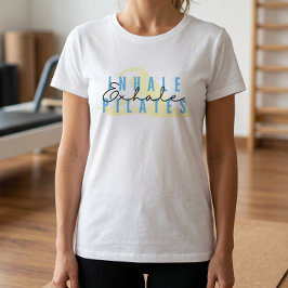 Camiseta de Pilates con cita Inhalar Exhalar