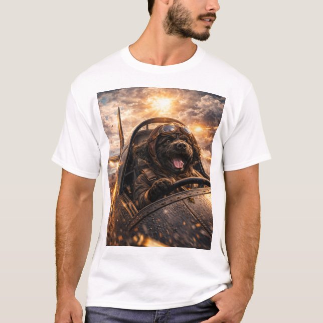 Camiseta de piloto de Cockapoo Regalo de perro pil (Anverso)