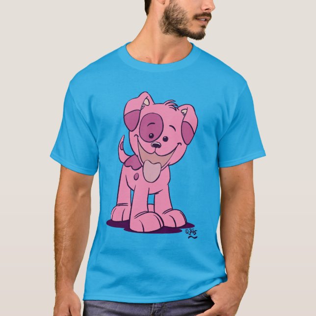 Camiseta de pimienta de Personalizado rosa suave (Anverso)