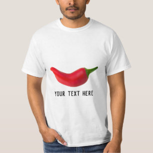 Camiseta de pimienta picante roja personalizada