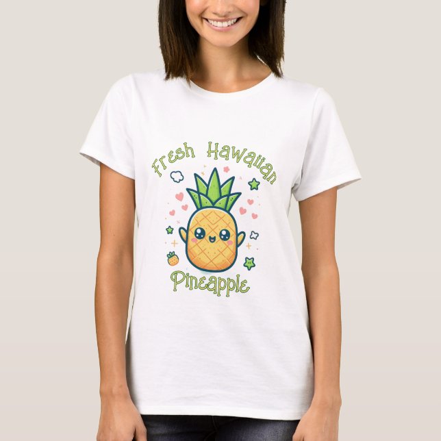 Camiseta de Piña Hawaiana Fresca (Anverso)