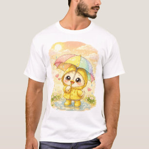 Camiseta de pingüino adorable día lluvioso 🐧🌧️